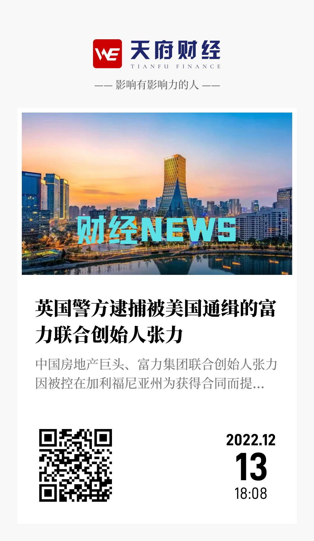 英国警方逮捕被美国通缉的富力联合创始人张力 - 海报