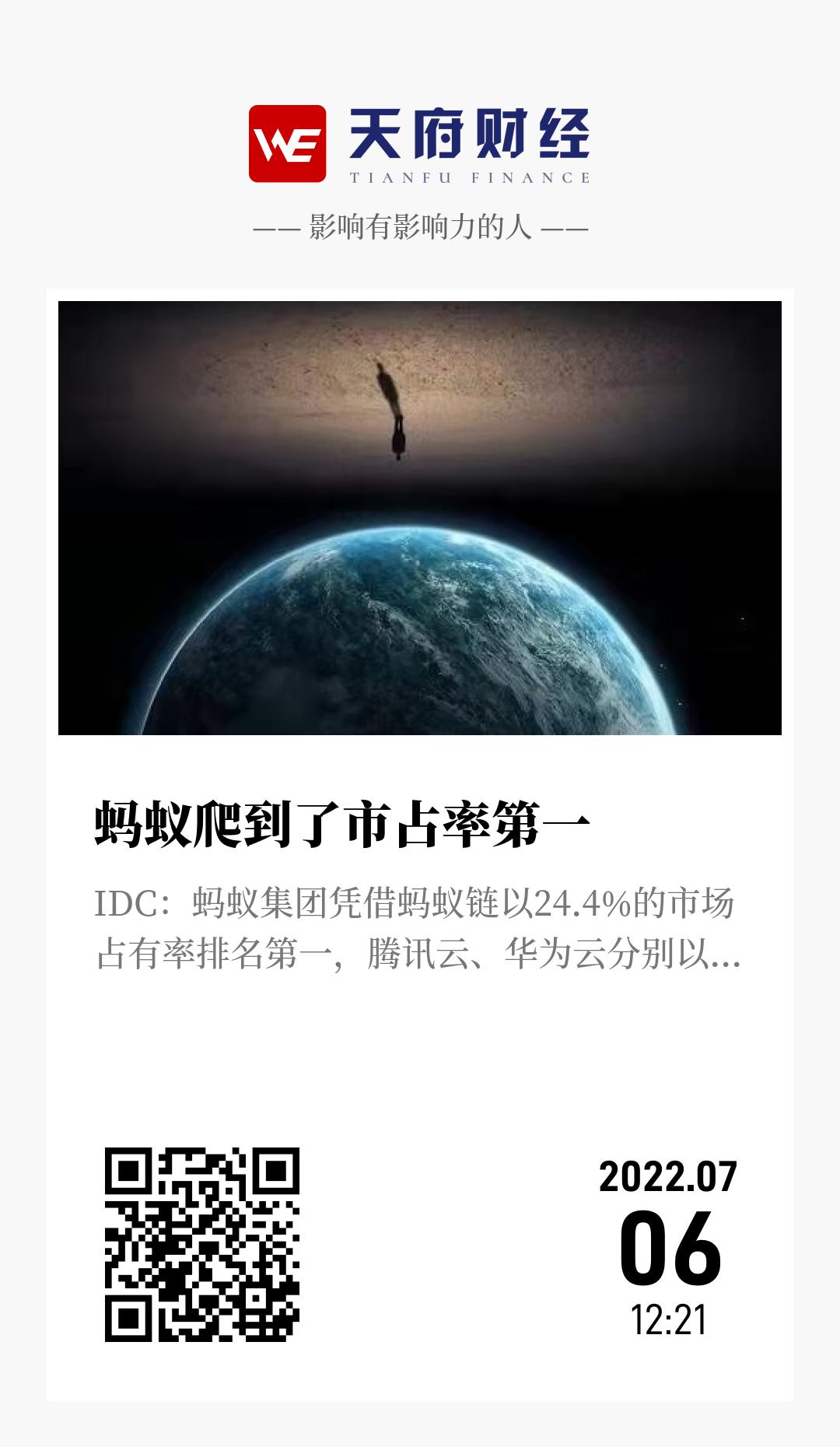 蚂蚁爬到了市占率第一 - 海报