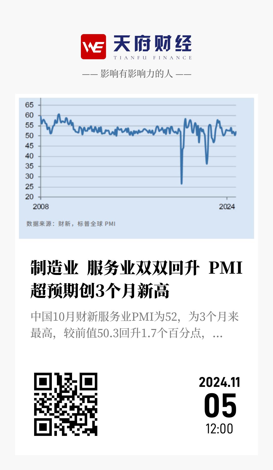 制造业 服务业双双回升 PMI超预期创3个月新高 - 海报