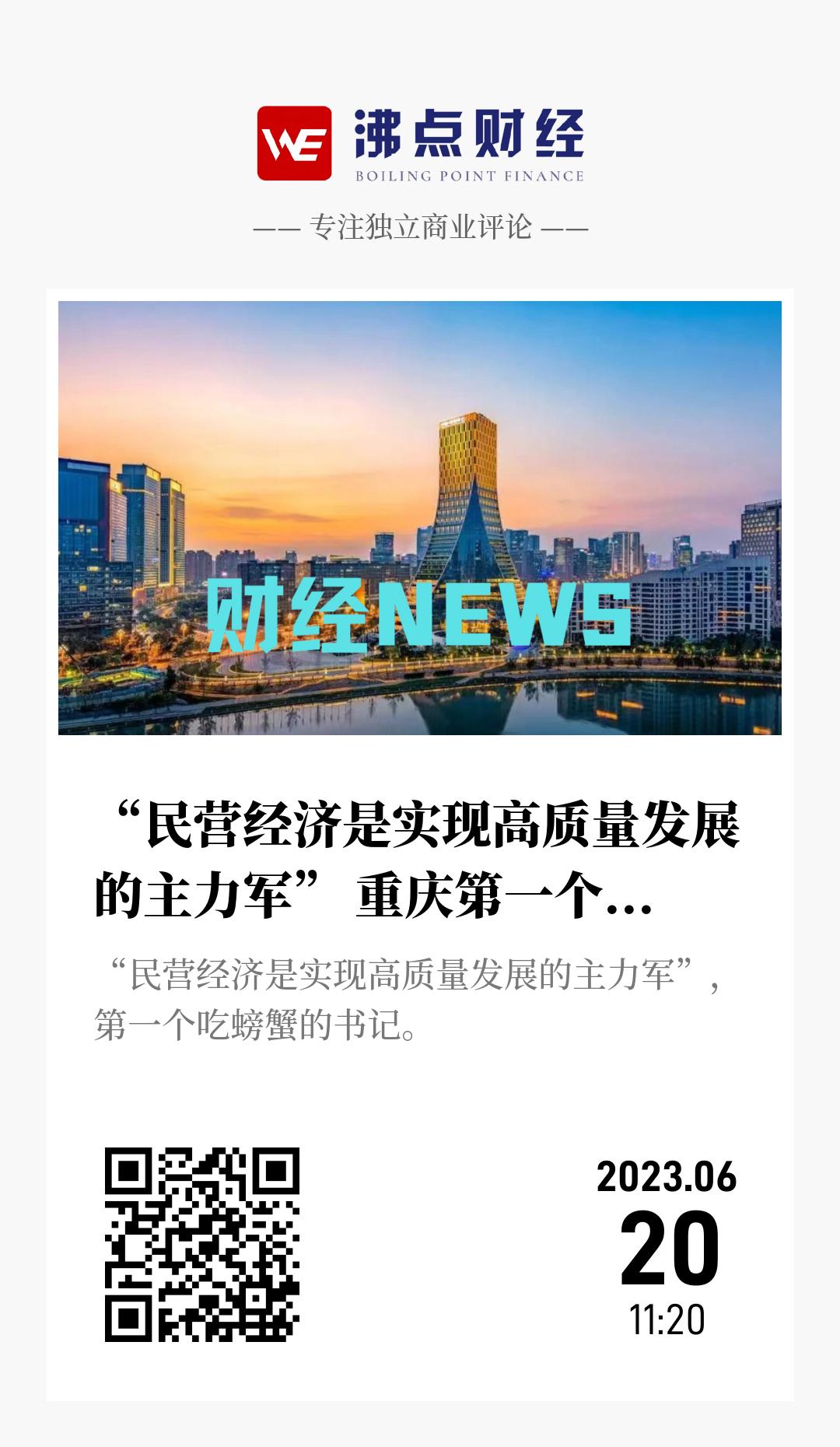 “民营经济是实现高质量发展的主力军” 重庆第一个吃螃蟹 - 海报