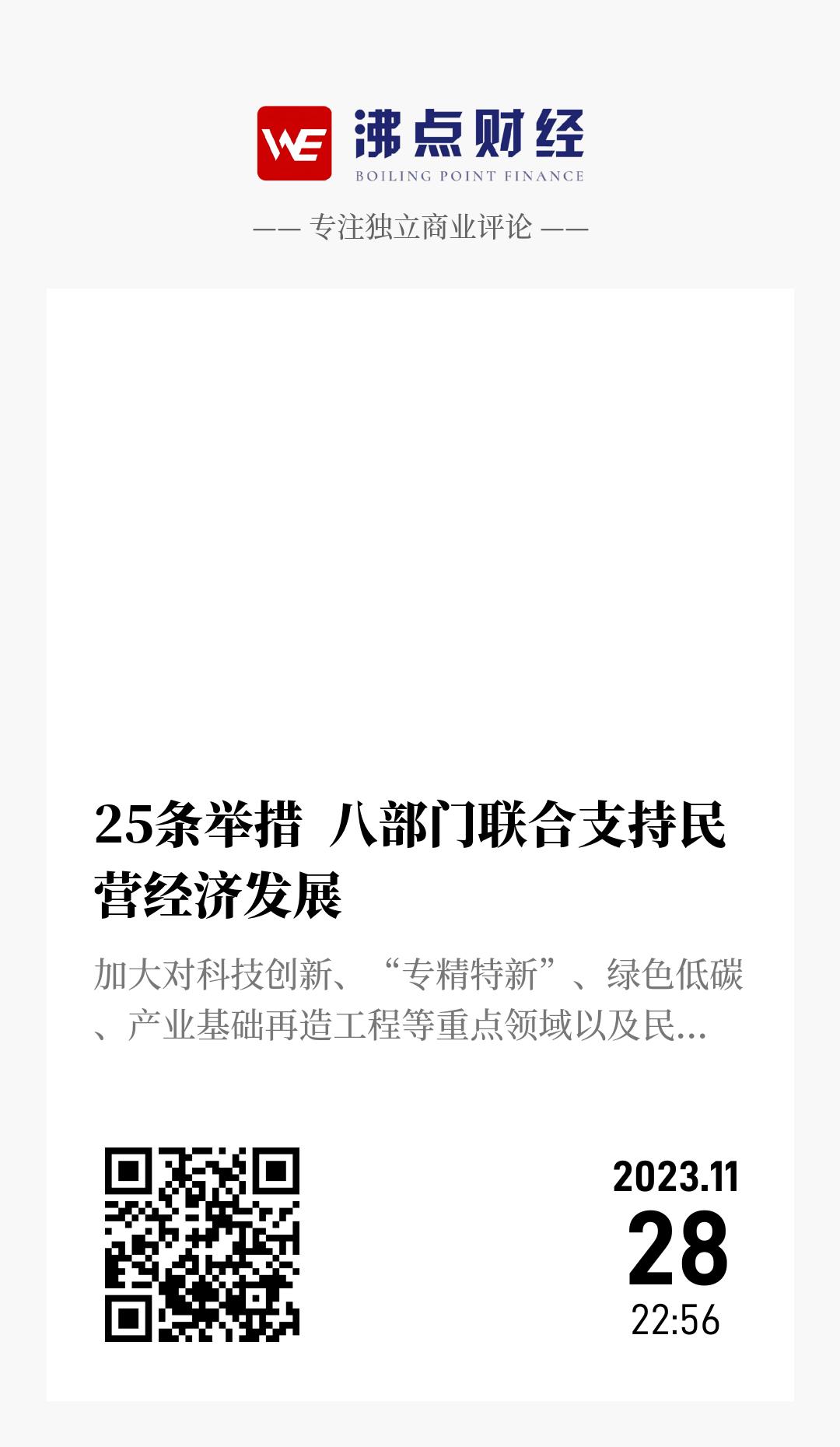 25条举措  八部门联合支持民营经济发展 - 海报